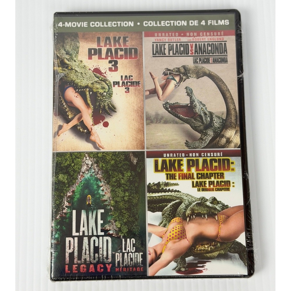 Sony Lake Placid 4-Movie Collection DVD Lake Placid 3 vs Anaconda Legacy NEW